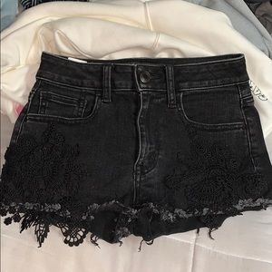 Black American Eagle Shorts